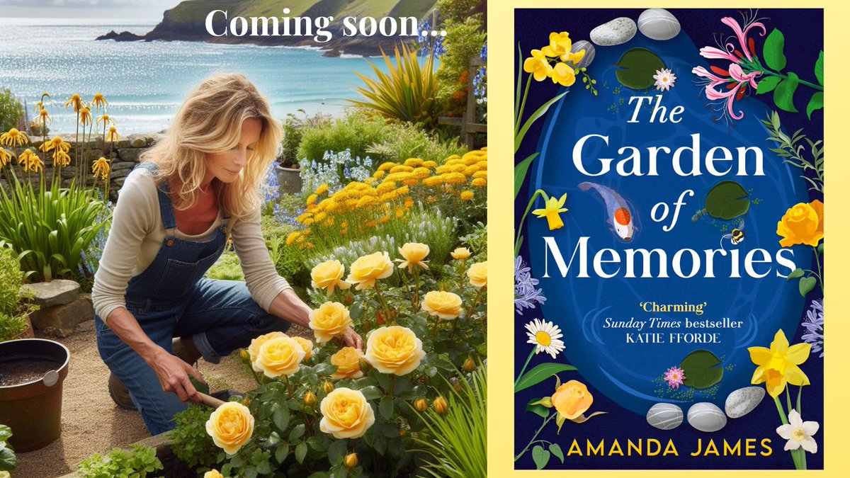 ⭐️⭐️⭐️⭐️⭐️'A beautiful story about new beginnings, the warmth of friendship, the healing and energising powers of nature - one I certainly will never forget! 💥Coming in 17 days! 😍❤️❤️😀 👉amzn.to/3GIEtXB #cornwall #GardeningX #friendship #booksworthreading