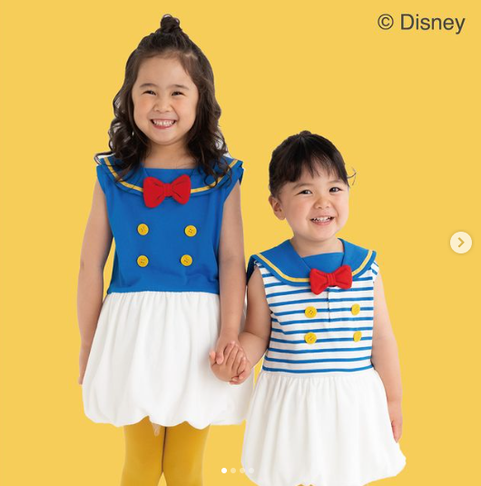 Disney - futafuta ドナルドダック セーラー襟 ドナルドセーラー