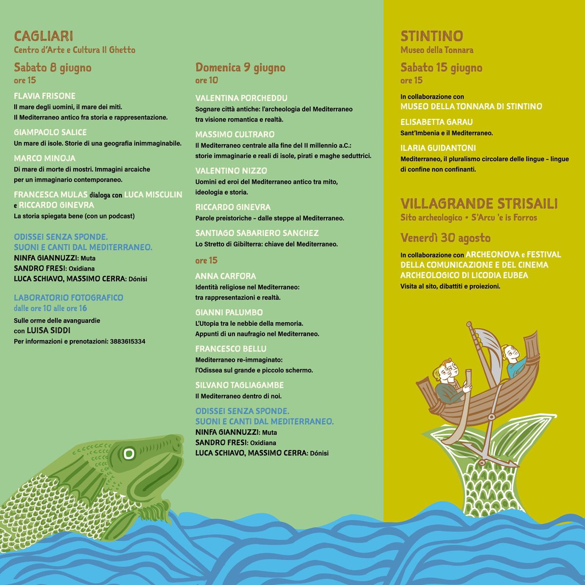 Sabato 8 e domenica 9 al Sardinia Archeo Festival di Cagliari si parlerà di #mediterraneo attraverso il prisma di sguardi diversi, per costruire nuovi orizzonti.

#archeologia #storia #giornalismo #sardegna #heritage