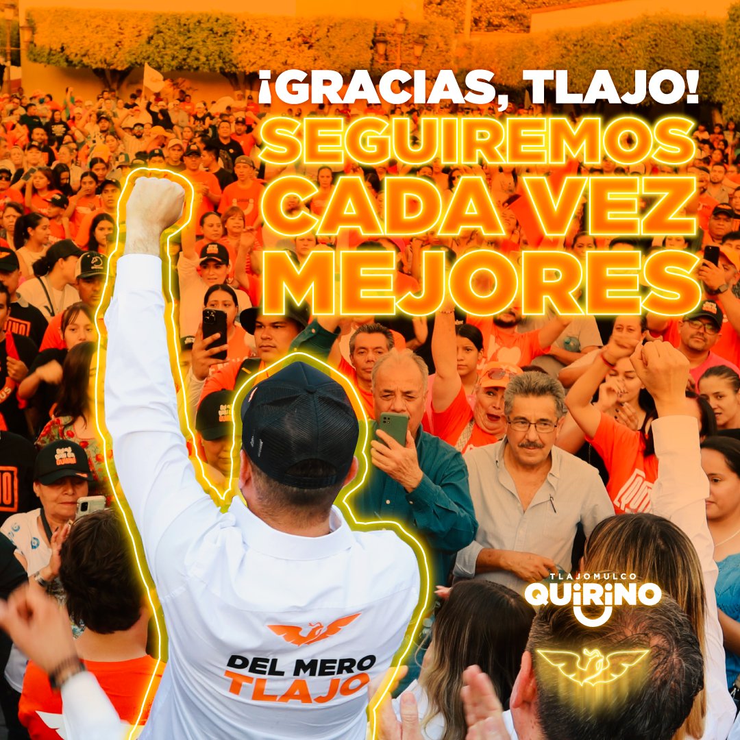 GerardoQuirinoV's tweet photo. ¡Ganamos! Hoy la mayoría de las y los tlajomulquenses eligieron seguir con más de los buenos gobiernos naranjas para que sigamos #CadaVezMejores.

Con gran diferencia de votos, demostramos por qué Tlajo es la cuna de nuestro Movimiento. https://t.co/bOnemiD6Bi