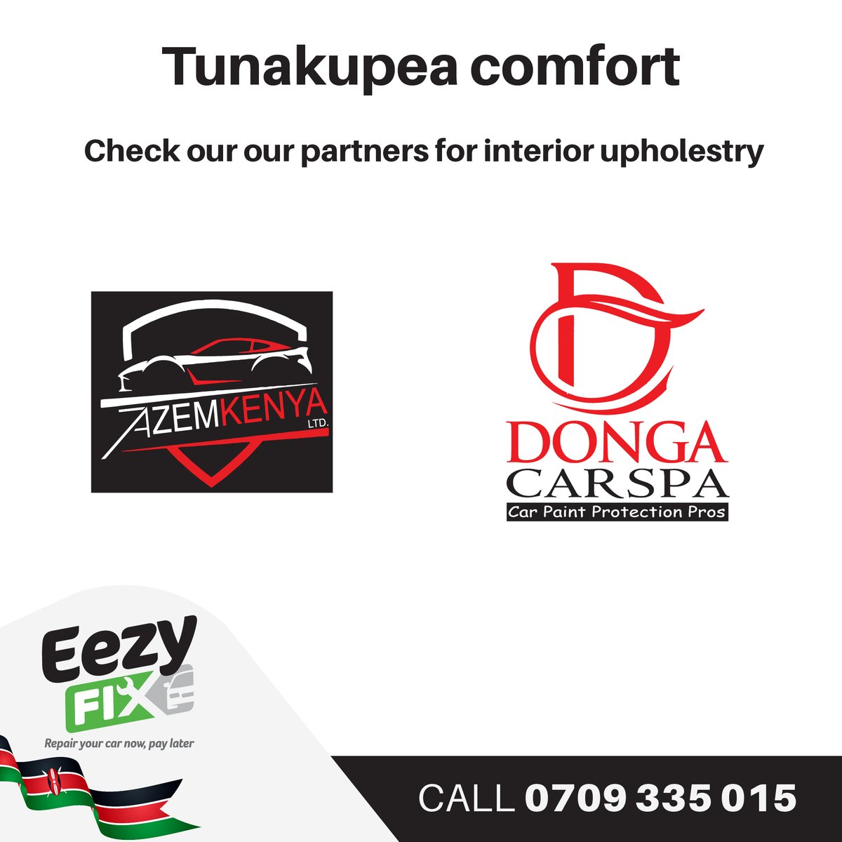 Eezy_Fix's tweet photo. Our qualified partners are ready to get you sorted with your car accessories today!

#EezyFix #MakeItEezy #FixNowPayLater https://t.co/mXBWL410YP