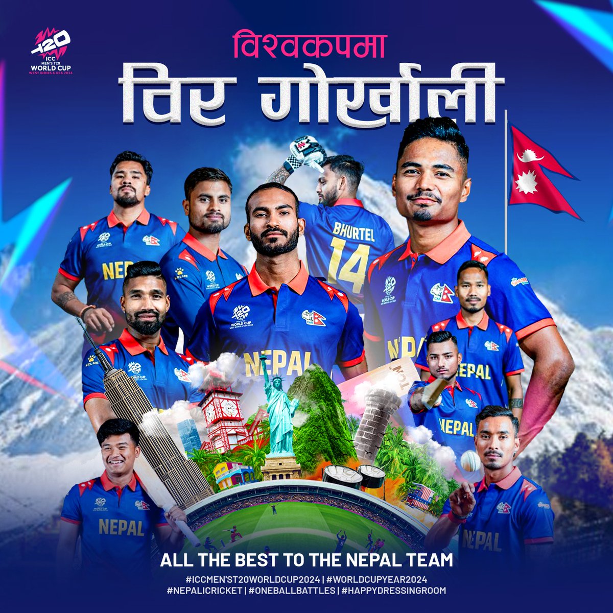 CardiacKidsNep's tweet photo. From the mountains to the pitch, Nepal stands strong!💪🇳🇵
All the best, Team Nepal!
Designed by Graphics Mover 
#OneBallBattles | #NepalCricket | #T20WorldCup | #OutOfThisWorld https://t.co/RAlkAYKppJ