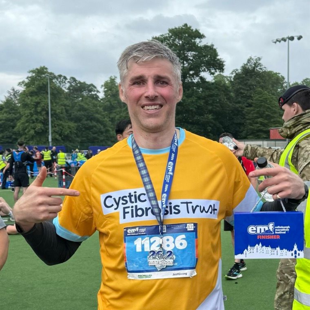 TyseleyEnergy's tweet photo. CONGRATULATIONS, David Horsfall! 🥇 

TEP’s Director of Property and Sustainability conquered the Edinburgh Marathon in support of the Cystic Fibrosis Trust, raising an impressive £2,955 and counting for this crucial cause. 

Well done, David! 👏🏻

https://t.co/ioJfMpUA8Z https://t.co/EcXuq4X3I5