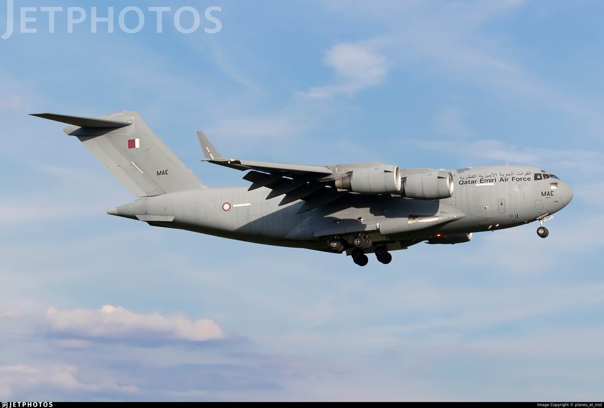 'Qatar Emiri Air Force' Boeing C17 Globemaster III w/ reg. A7-MAE as #LHOB281 from Al Udeid Air Base, Qatar to 🇸🇩Port Sudan and back. #06A256 <a href="/Borrowed7Time/">Johnny Gemini</a>