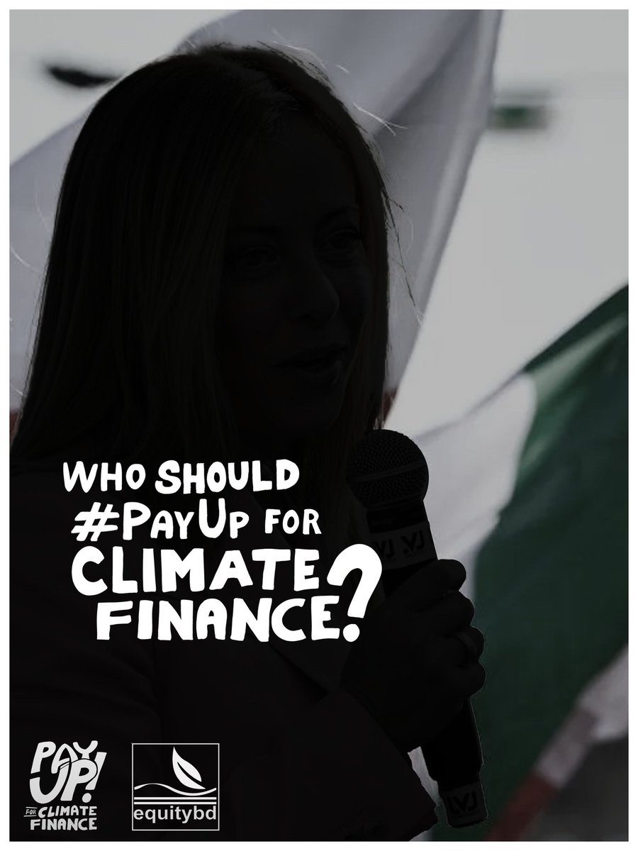 AliAbbasCU's tweet photo. @G7 it's time to #PayUp for fueling the climate crisis and backing the genocide in Palestine🇵🇸

Your reckless actions have catastrophic consequences &amp; we want YOU to #PayUp for the mess you made! #ClimateFinanceNow
#FreePalestine
@RishiSunak
@JoeBiden
@EmmanuelMacron
@RezaKChyBD https://t.co/ui4xqaVbN8