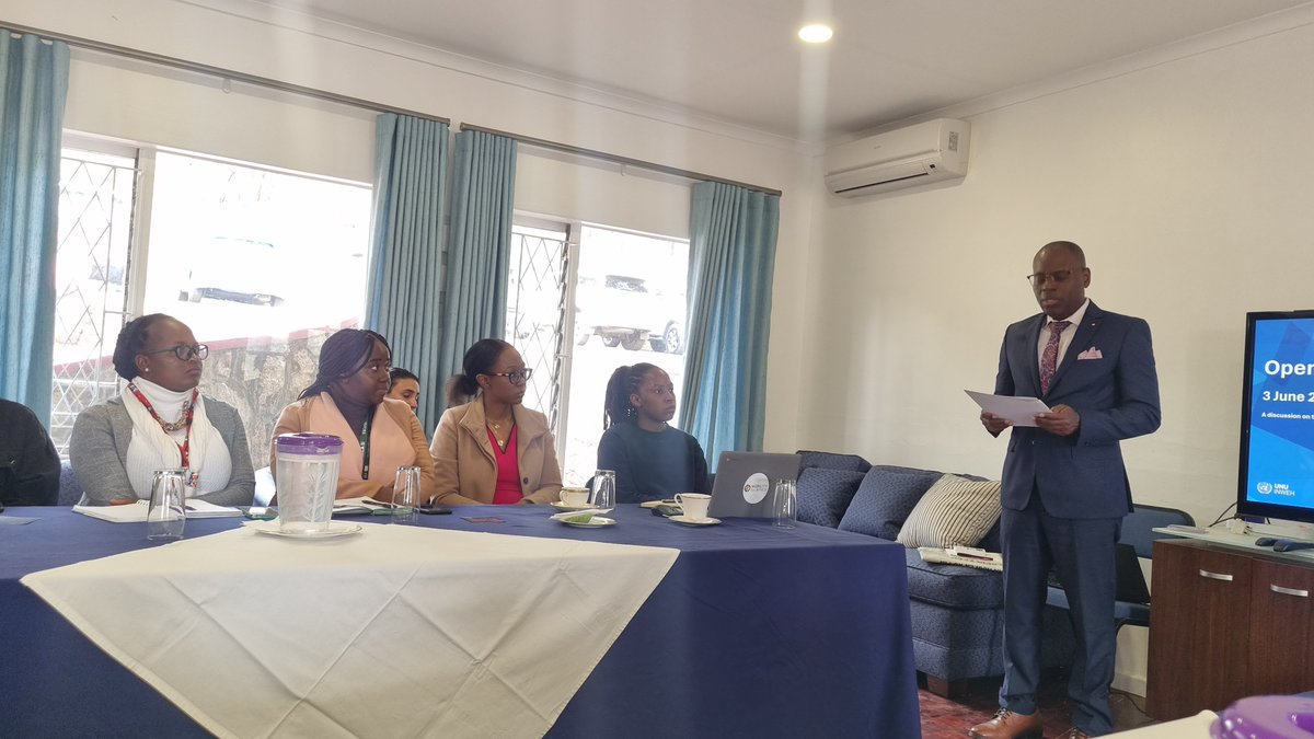 #HappeningNow-#AgroecologyInitiative 🇿🇼 team attending United Nations University Institute for Water, Environment and Health to discuss the ‘Role of Female Professionals in Managing Climate Risk and Adaptation’ hosted by the Embassy of Canada