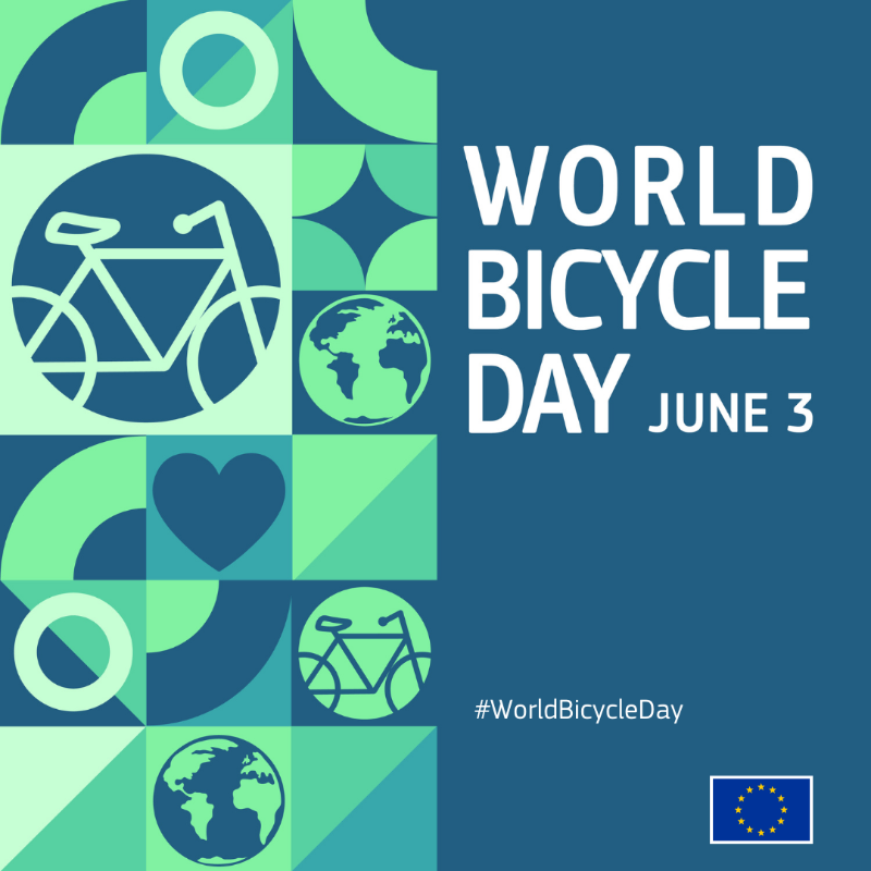 eu_enlargement_'s tweet photo. Today marks #WorldBicycleDay 🚴‍♀️

Cycling has many advantages – from health benefits to reducing pollution &amp; traffic congestion in cities 💪

Explore how #EU-supported projects help promote cycling &amp; expand cycling infrastructure in the 🇪🇺’s Neighbourhood &amp; Enlargement regions.