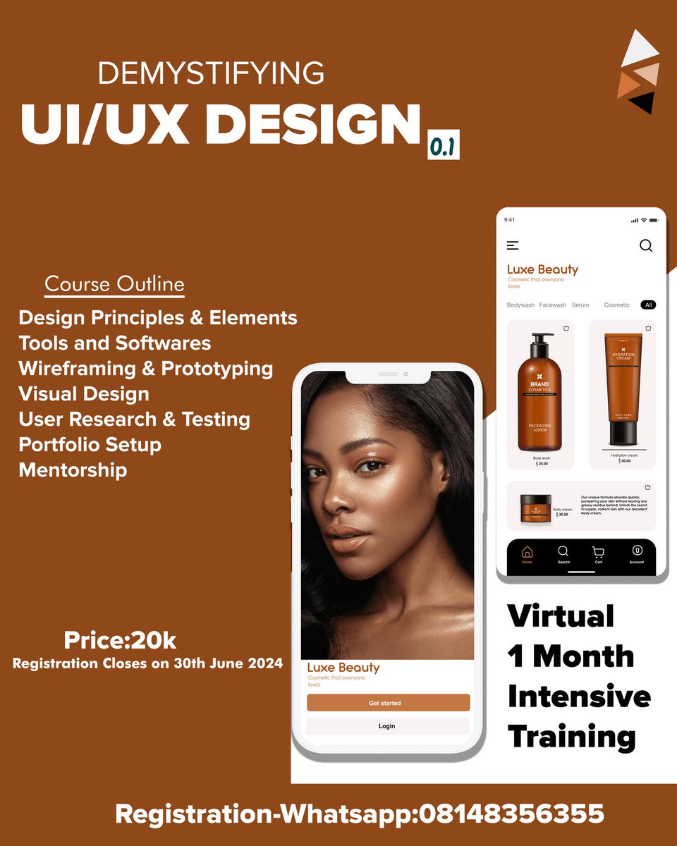 Great_imagery's tweet image. UI design Secrets unfolds.
You snooze you loose. Rich course outline.
Show someone who might be interested.
Class Registration is open.
Full details in flier.
.
.
#Uidesignclass #uidesigntutorial #uivirtualclass #uiuxdesigner #uiclass #uibootcamp #uijobs #uitrends #uibeginner