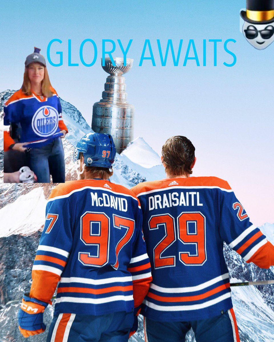 DRIPmoscatto's tweet photo. Glory awaits! #Oilers #Hockey #StanleyCup #Finals #OilersChick #FrontPorch #Bae https://t.co/3FiGLTKydT