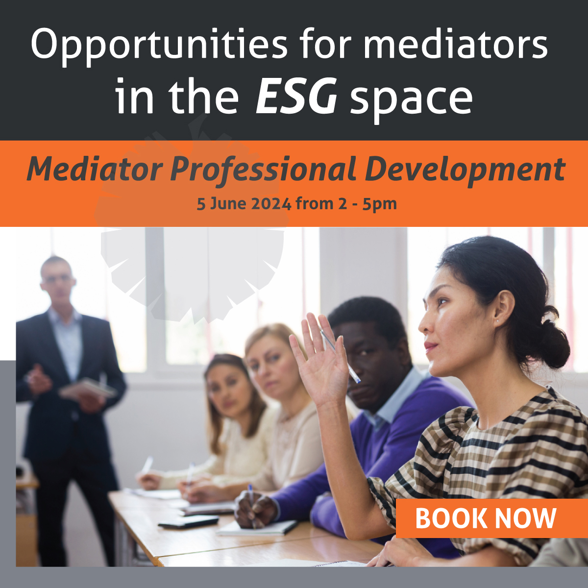 ConflictDynamo's tweet photo. ESG for mediators https://t.co/t8H9qBop1r BOOK HERE Conflict Dynamics - ESG for Mediators - Mediator Professional Development Registration
#ConflictDynamicsSA
#ESG https://t.co/v0awWcvzxF