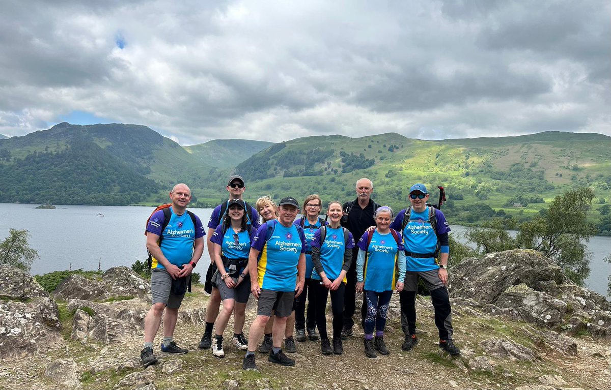 ParkinSBooth's tweet photo. We did it !! Well done to all the walkers in the lakes who took part in @alzheimerssoc Trek13 but especially the team of 10 from Parkin S Booth who raised a fantastic £3500 https://t.co/9RIdE85xsu
