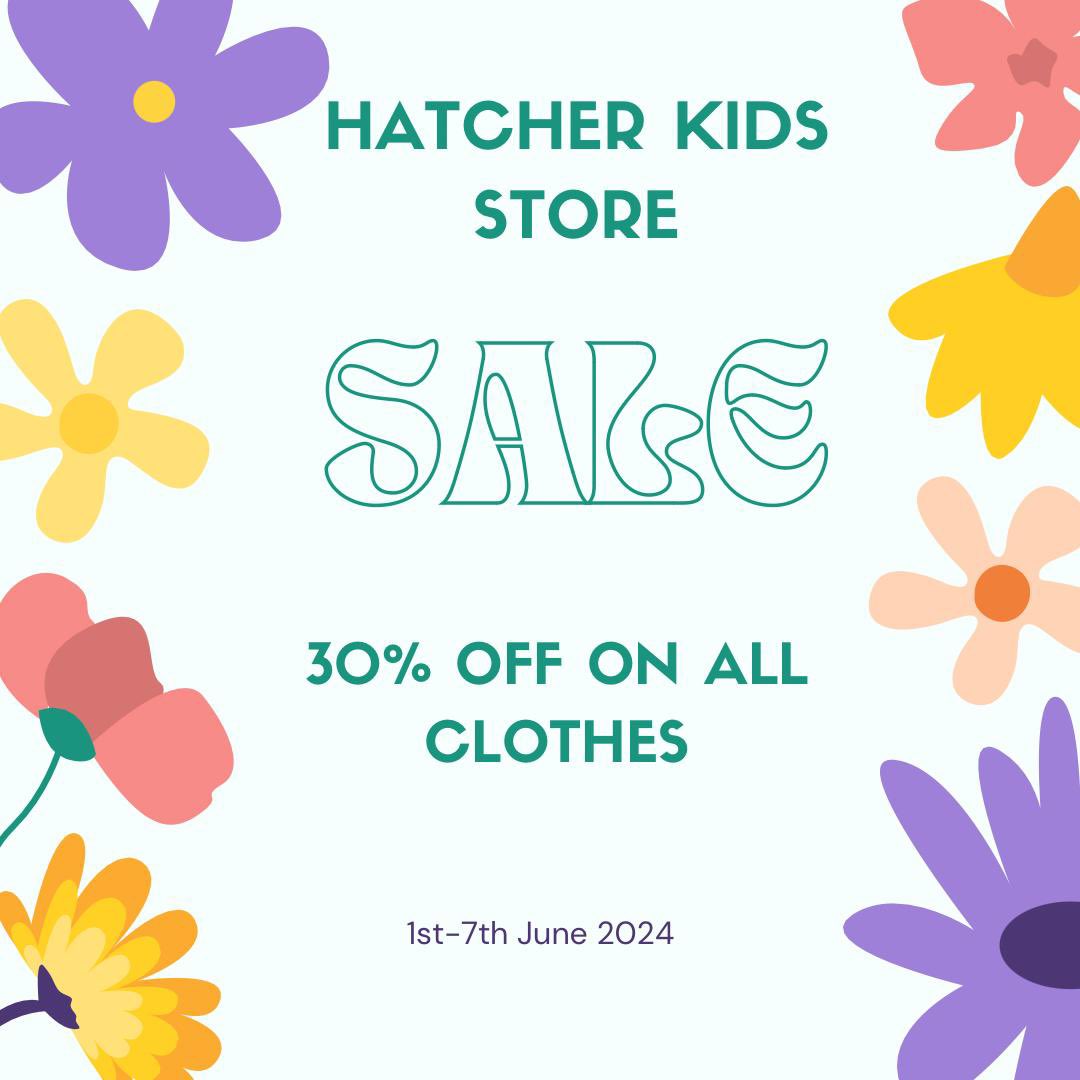 HatcherKidsUG's tweet photo. We are running a sale until 7th June 2024, enjoy 30% OFF on all Kid’s clothes! Tell a friend to tell another friend about this sale 🔥🔥🤗 https://t.co/bkesov4RLR