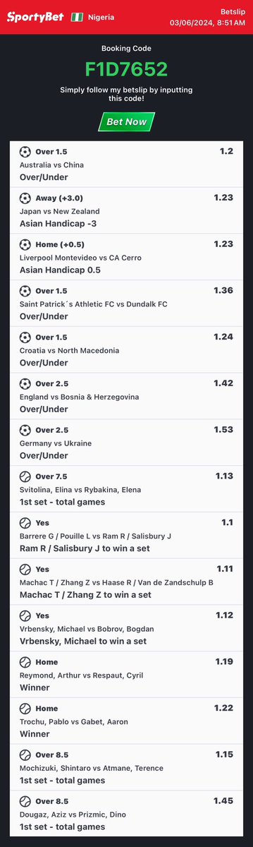 sport_points's tweet photo. Let’s feast F1D7652 🎾⚽️

TELEGRAM 👉🏽 https://t.co/VJ63KAUFoM

@LouieDi13 @Ekitipikin @pbtips_ @ImoPunter @Opeolu_waa @Ada_Daddyya @Lady_AdaTips @CHIZZY_BB @Omah_sila @Julius_Chinwe @VecthorTips @Tpredictss https://t.co/Lpm4rK3UdQ