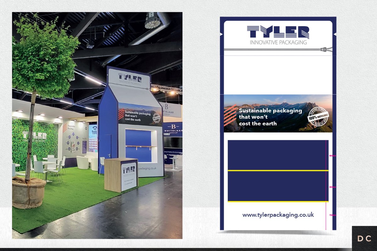 DunstarCreative's tweet image. We designed the graphics for Tyler Packaging’s Interzoo exhibition, and it’s incredibly satisfying to witness the designs spring to life. Especially impressive is the 6-meter-high pouch artwork.
#ExhibitionStand #DesignExcellence #TylerPackaging #CreativeConcepts