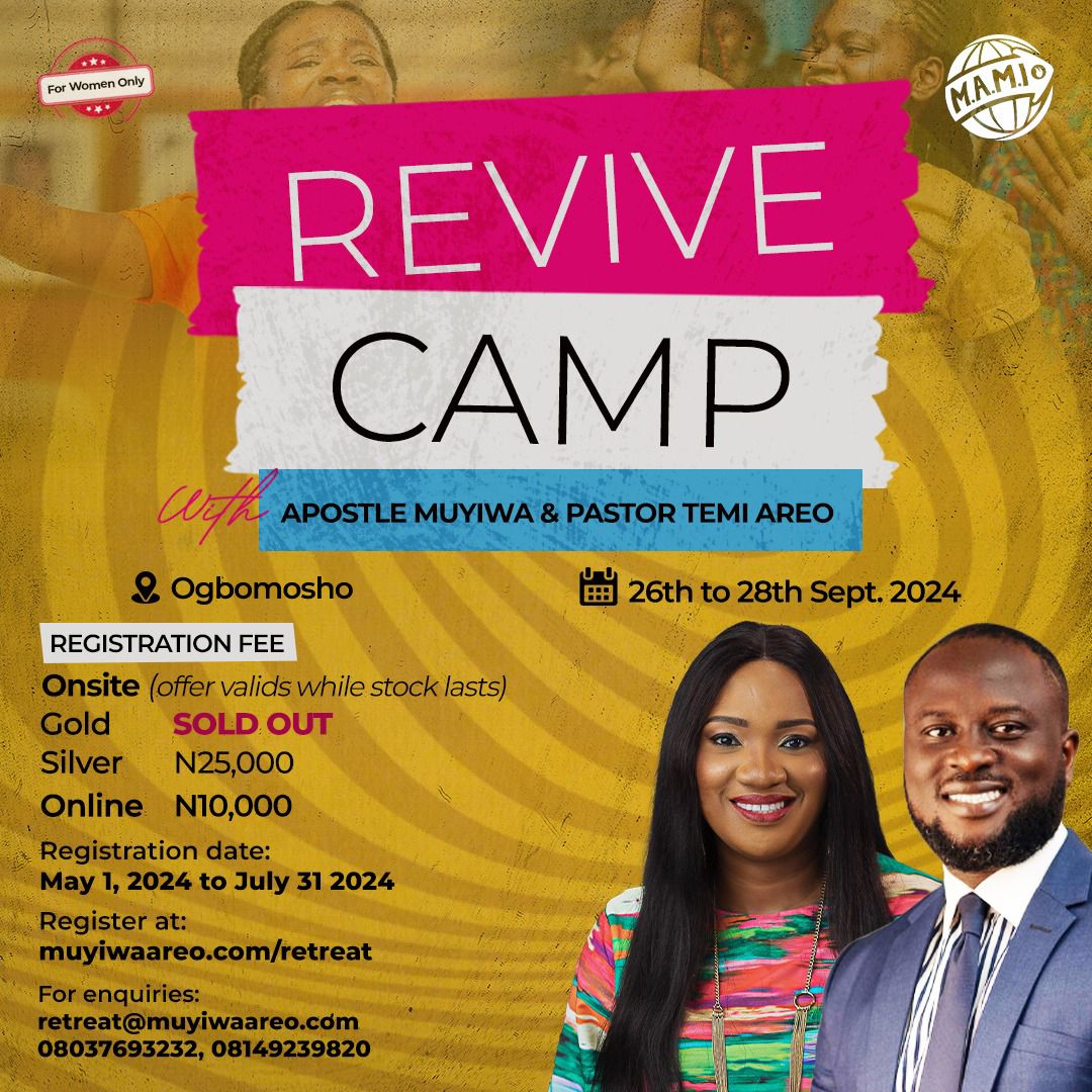 clc_ilorin's tweet photo. `REVIVE CAMP REGISTRATION

Just about 100 ONSITE slots to go

If you haven’t registered, this is the time to

Let’s get onboard

To register, go to https://t.co/UU3Wb1RB04

Let’s spread the word https://t.co/Xurqf9xwdI