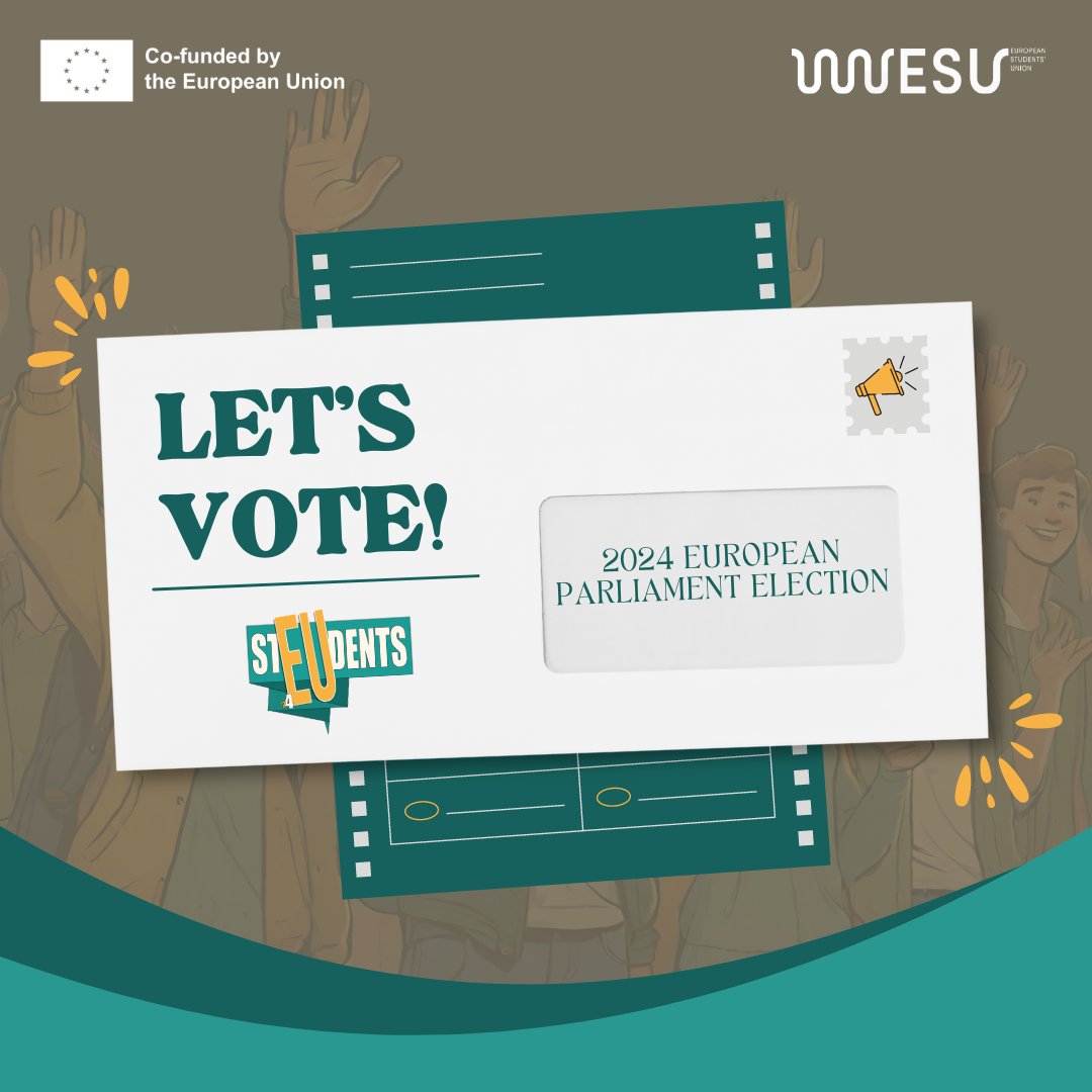 The European Parliament Elections are just around the corner. ⏳ Are you informed and ready to cast your vote? Let your voice shape the future of the EU. 🇪🇺 🗳️ 

#EUelections2024 #GoVote #Students4EU #stEUdents