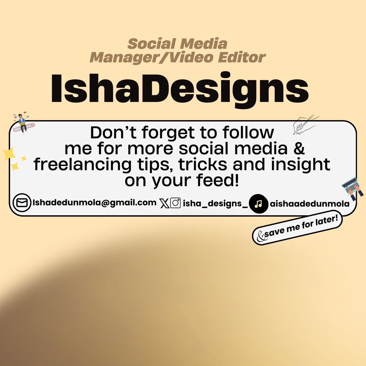 Isha_designs_'s tweet photo. 👩💻Keep learning and keep growing
.
.
.
.
.
#canva #canvatrick #canvakeywords #canvaexperts #graphicdesignhacks #graphicdesign #graphicdesigner #smmexpert #socialmediamanager #socialmediamarketing https://t.co/KoROwRgRHU