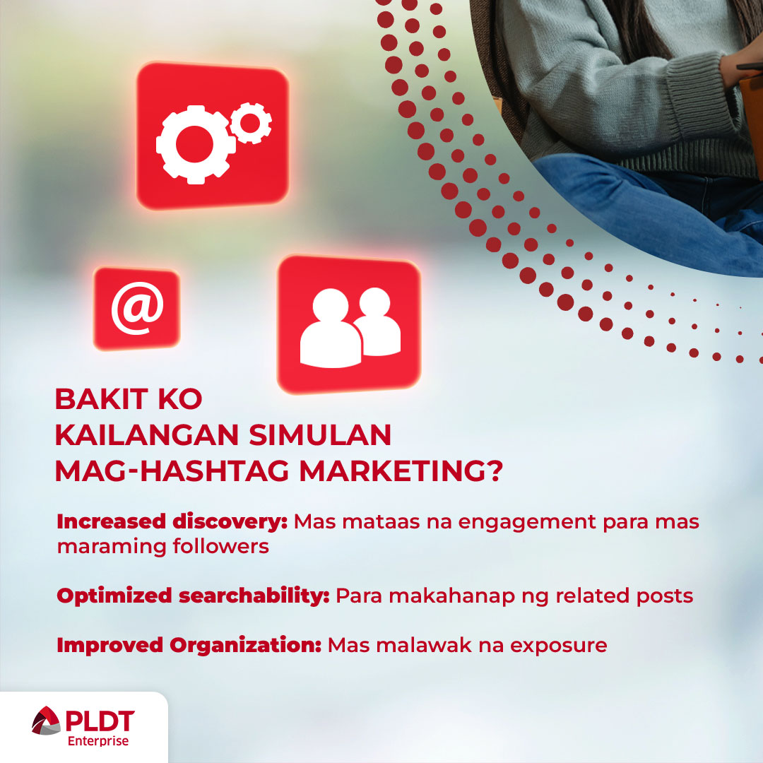 PLDTEnterprise's tweet image. #HashtagMarketing? Never heard of her!

Kaya in this SMBiz Academy series on Digital Marketing, we are giving you a small crash course on Hashtag Marketing, a completely FREE digital marketing tool, and how you can use it for your business!

#SMBiz
#SMBizAcademy
#EmailMarketing