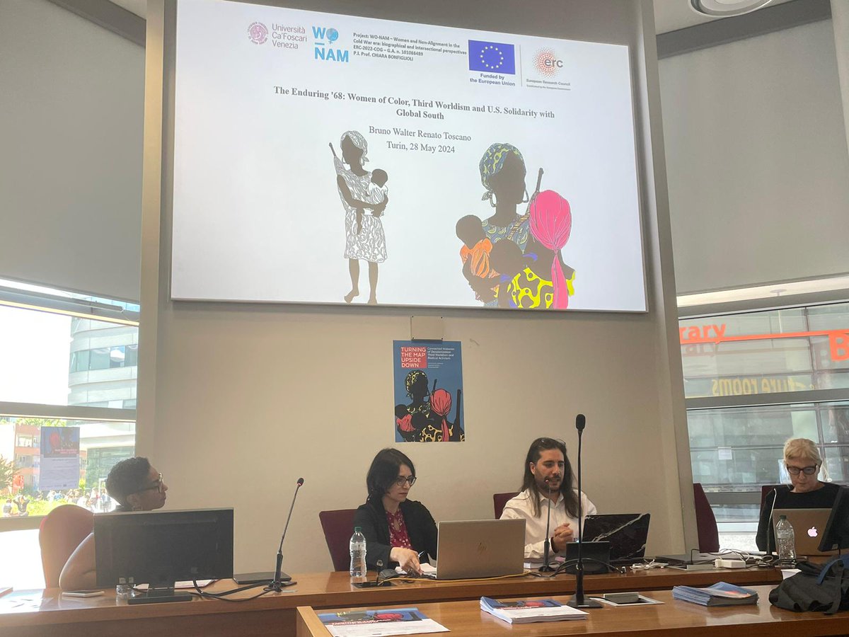wonam_unive's tweet photo. It was a pleasure to take part in the conference in Turin! We discussed Reproductive Rights from a Non-Aligned perspective, as well as African American women and thirdworldism. Thanks to the organizers for having us! #conference #reproductiverights #AfricanAmerican #thirdworldism https://t.co/BfYFopEdw0