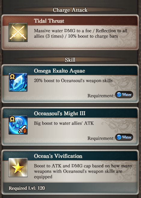granblue_en's tweet photo. Leviathan Gaze Mare: Dagger.

20% Exalto, ATK, and Ocean's Vivification. https://t.co/6DxiFIbDTN