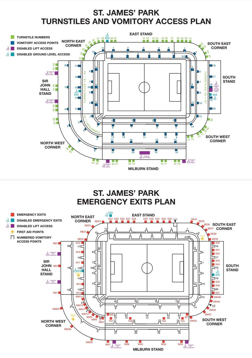 Stadium plans of St. James' Park, Newcastle from 1980s (Pre-Hillsborough) &amp; from 2022-23 season <a href="/SGSA_UK/">Sports Grounds Safety Authority</a> <a href="/wwcrowds/">Working With Crowds</a> <a href="/_UKCMA_/">United Kingdom Crowd Management Association</a>