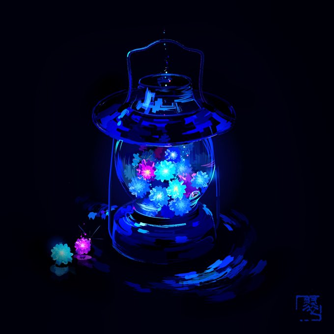 「blue theme still life」 illustration images(Latest)