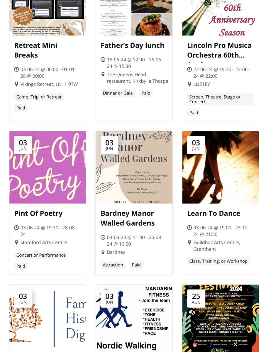 Take a look at whatsonlincs.co.uk to discover what's on in June. Simply select 'Date Range' then 'This Month' and 'Apply' to see the full list.

Is your event missing? You can add it for FREE today 

#WhatsOnLincs 
#LincsConnect