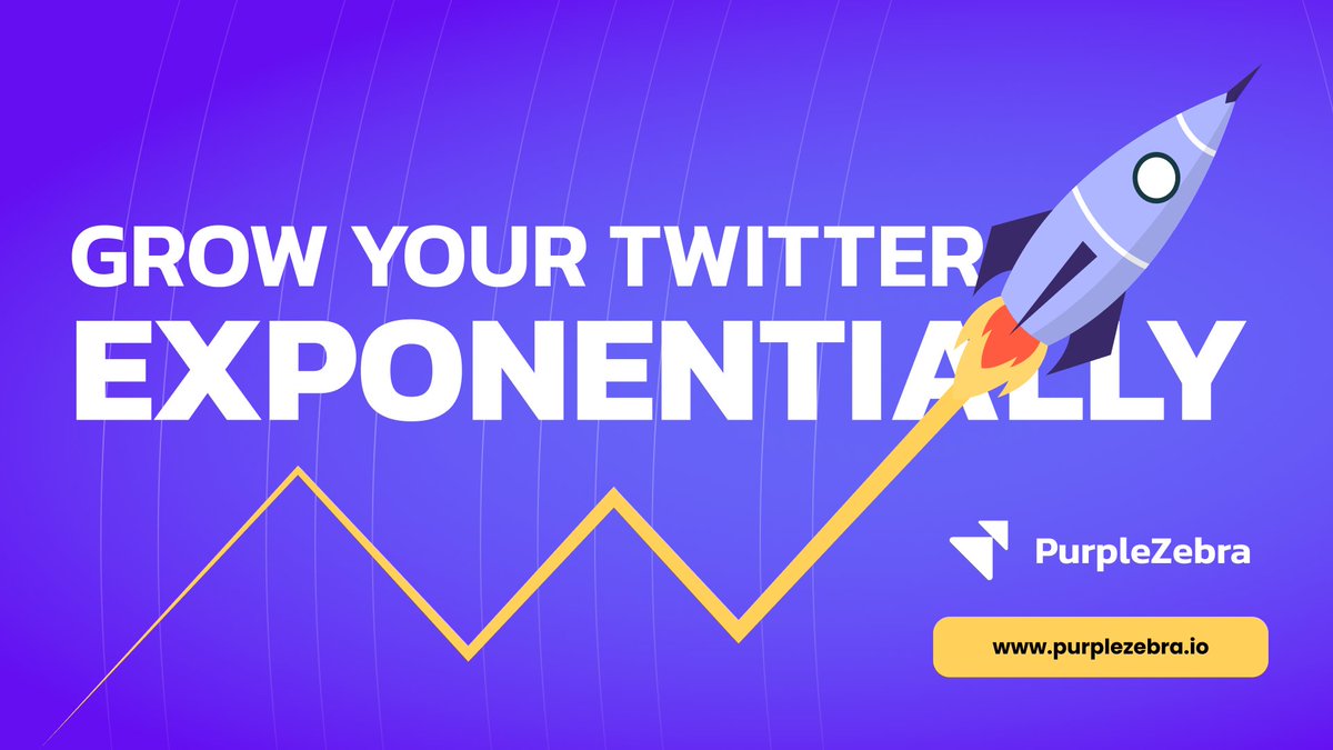 🦓 Join the PurpleZebra revolution! Our unique blend of referral campaigns, incentivized competitions, and strategic partnerships will grow your Twitter exponentially. 

👉 purplezebra.io

#TwitterGrowth #SocialMediaSuccess