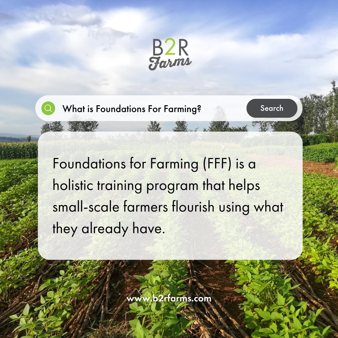B2RFarms's tweet photo. Foundations For Farming (@FfFarming) has developed a comprehensive approach to equipping small-scale farmers to be more effective stewards of what they already possess, including their farm, finances, family and faith. Find out more https://t.co/OXk2cVaCd3 https://t.co/ueypIRheZc