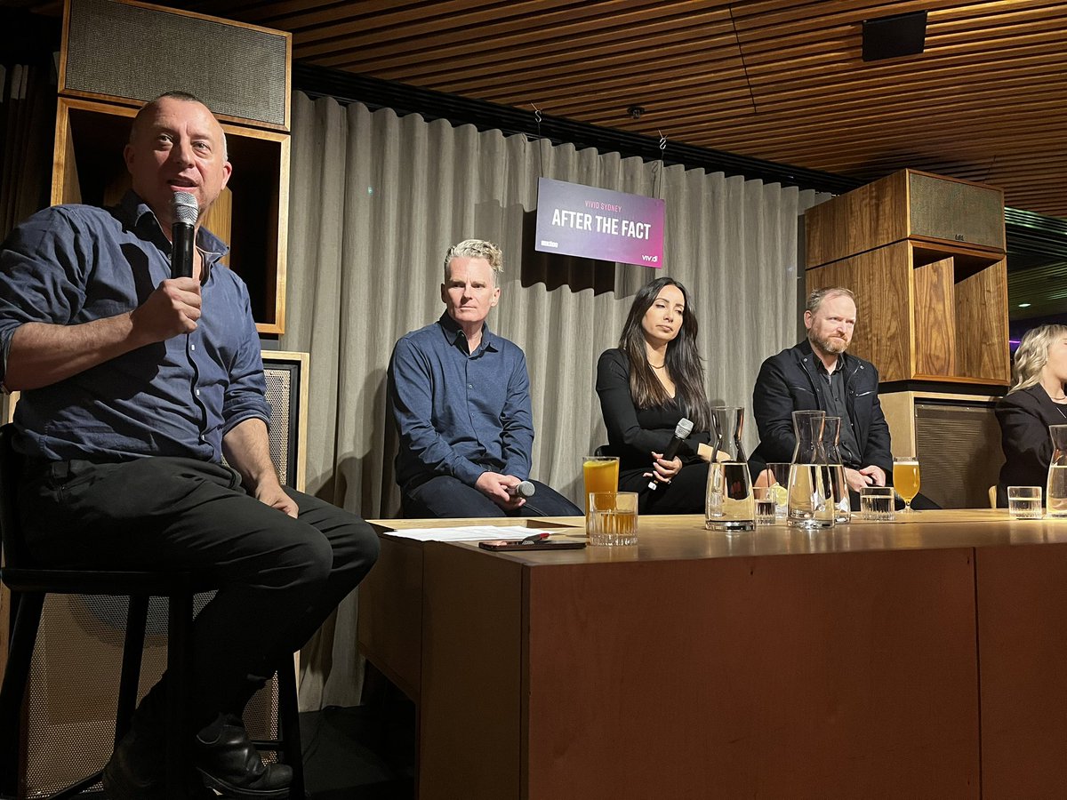 instanterudite's tweet photo. .@antoinette_news goes from making the news to discussing it as #AftertheFact gets under way with her fellow panellists @charlesfirth and @cityoftongues with host Tom Wright. https://t.co/lqrKUNJDZQ