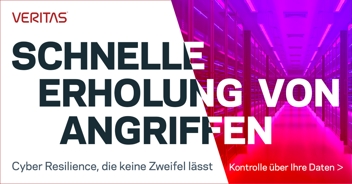 Jetzt ist es an der Zeit, einen klaren, skalierbaren und zuverlässigen Cyber-Wiederherstellungsplan umzusetzen. Holen Sie sich Best Practices für eine Wiederherstellung, die keine Zweifel lässt: vrt.as/4bIN8GI