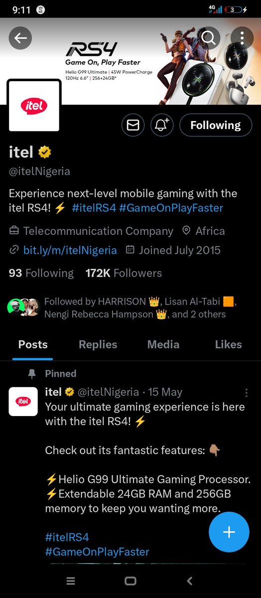 gudnexbenjamin's tweet photo. @CFCMod_ @itelNigeria ✅ https://t.co/uG1LMMna1O