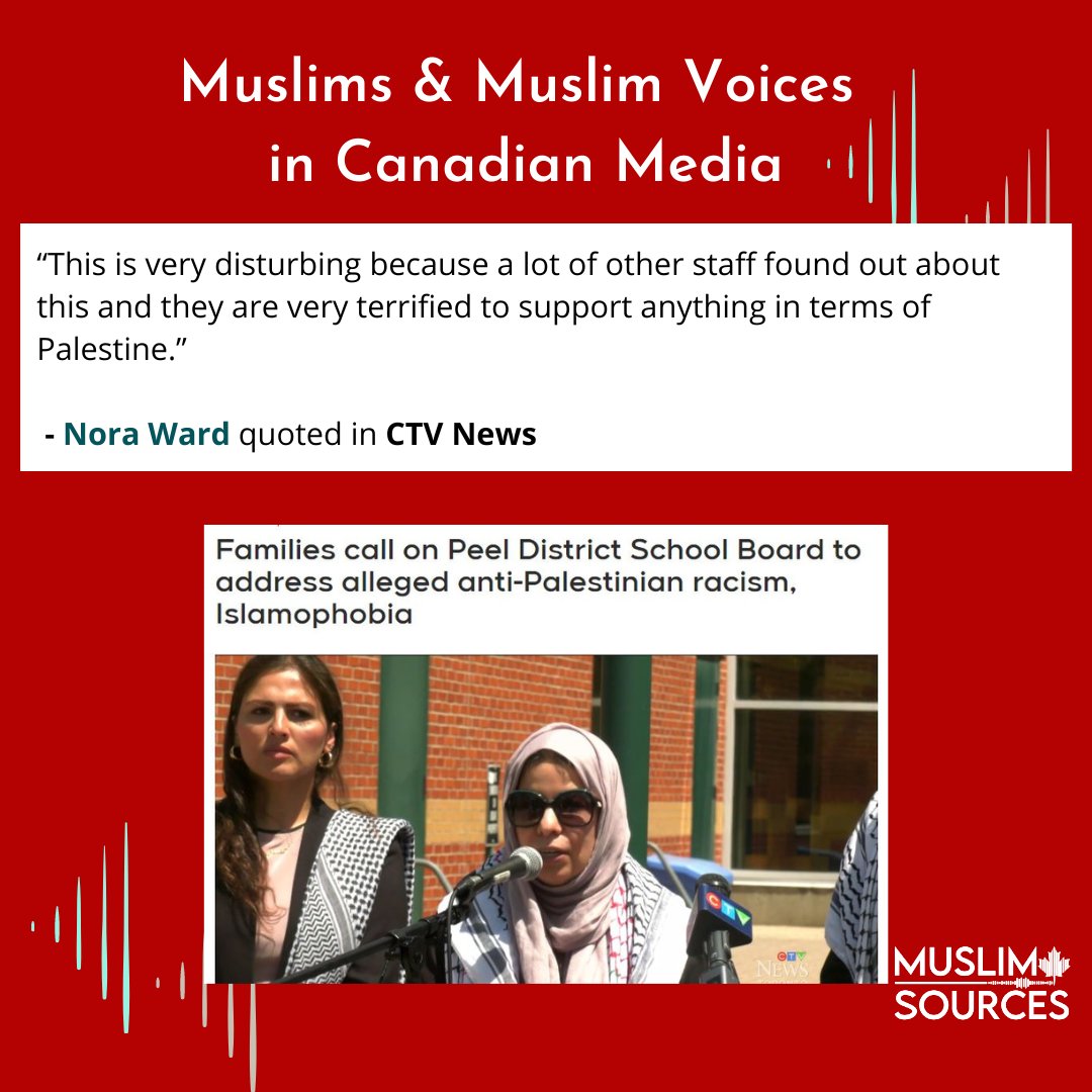 MuslimSources's tweet image. Our highlights of Muslims and Muslim voices in Canadian media this past week:  #amplifyingMuslimvoices