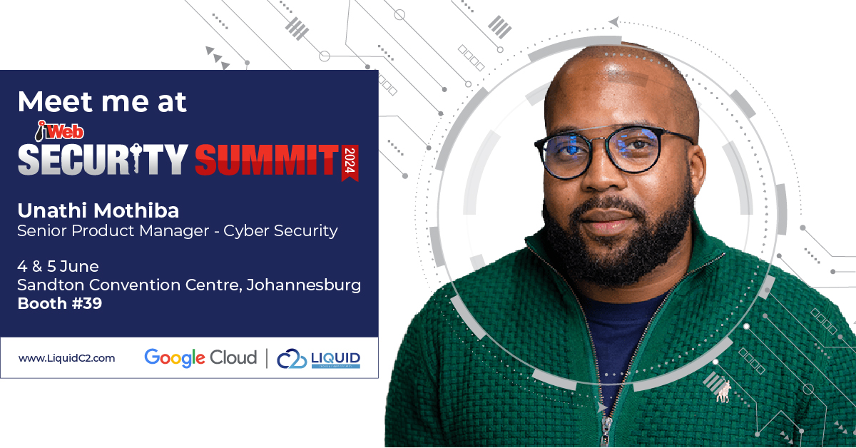 Unathi Mothiba, Senior Cybersecurity Product Manager Operations, will present "M-Trends 2024 EMEA" at the <a href="/ITWeb/">ITWeb</a> Security Summit on 4-5 June at the Sandton Convention Centre, Johannesburg, in partnership with Google Cloud Security. Visit us at Booth #39!

#LiquidC2 #WeC2It