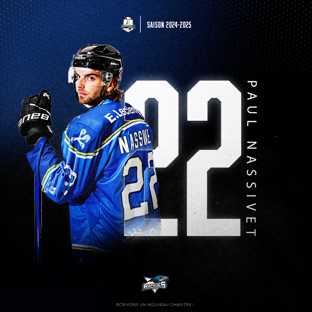 Lesrapacesdegap's tweet photo. Le jeune Paul Nassivet portera le maillot du club la saison prochaine ! 🔥
Après une première saison en ligue Magnus l’année dernière sous nos couleurs, nous sommes satisfait de pouvoir conserver ce jeune joueur dans notre effectif !
#wearerapaces https://t.co/n18BnAOSqY