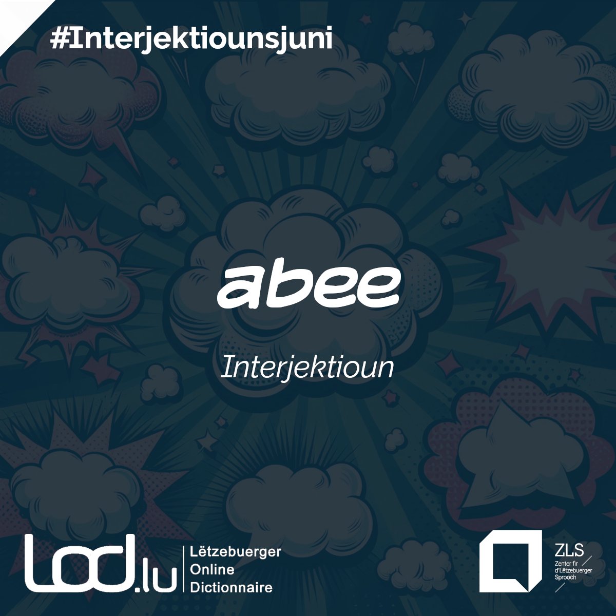 🗯️⁉️ Interjektiounsjuni N° 3: abee
D’Interjektioun „abee“ kënnt Dir net nëmmen eleng, mee och a Kombinatioun mat anere Wierder benotzen – „abee merci“ an „abee gutt“ stinn zum Beispill och am selwechten Artikel am #LOD. 💡 Abee jo! 😲

👉 lod.lu/artikel/ABEE1