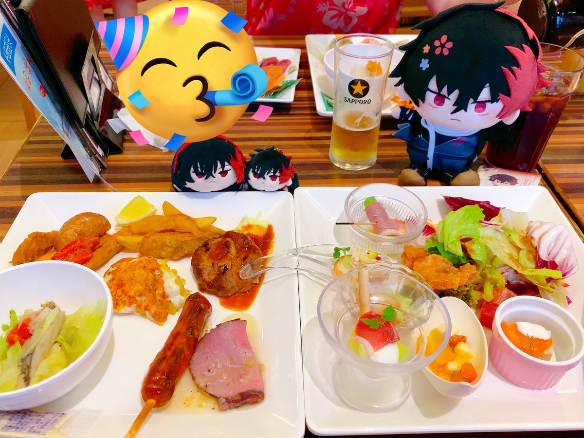 「ぐっばいハワイアンズ!温泉入って寝て食って終わった 」|もじゃのイラスト