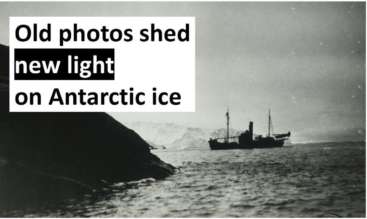 ICYMI: Long-forgotten aerial photos from a 1936-37 expedition show changes in ice sheets in East Antarctica  

ic3.uit.no/news/antarctic…… #Antarctica