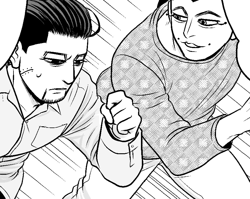 また走らせてる
ここではありませんが「お前コレ描きたかったんだろ」が丸バレのページまでたどり着けました  あと半分… 
