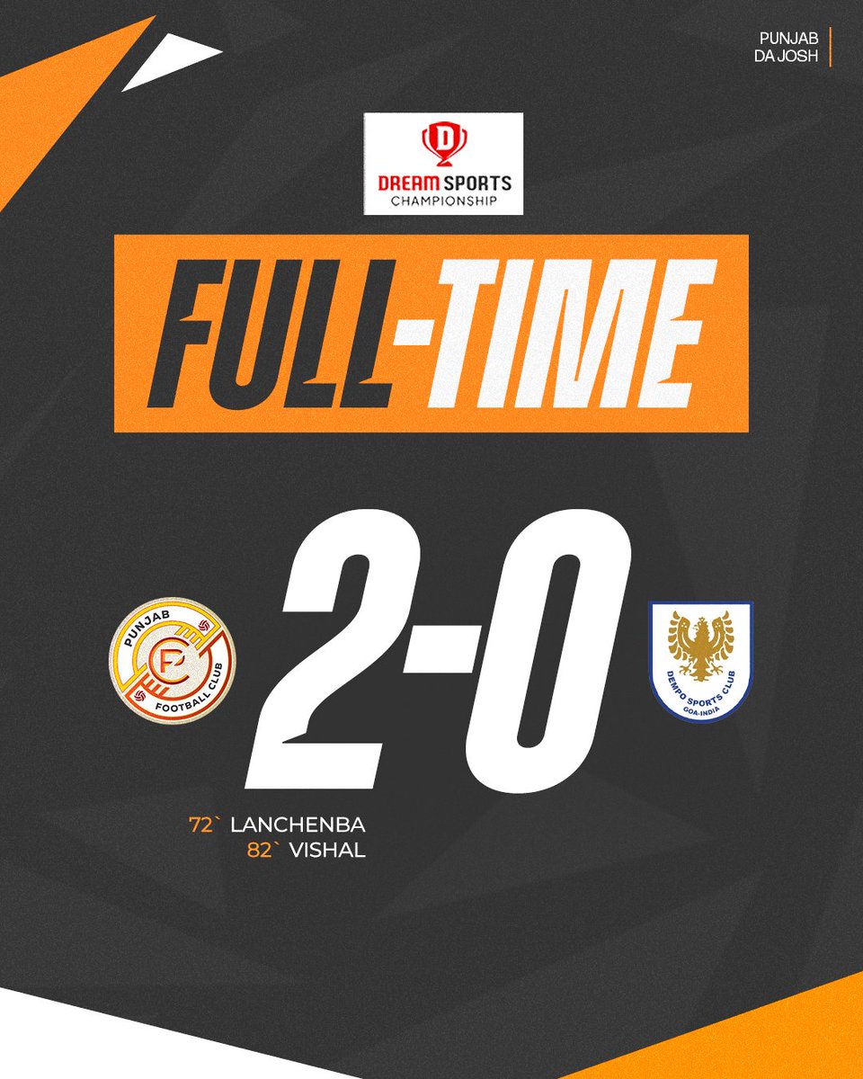 FULL-TIME

Our U17 Boys register their second consecutive victory in the Dream Sports Championship - Final Round 🧡🦁

#PFC #PunjabDaJosh #DreamBig