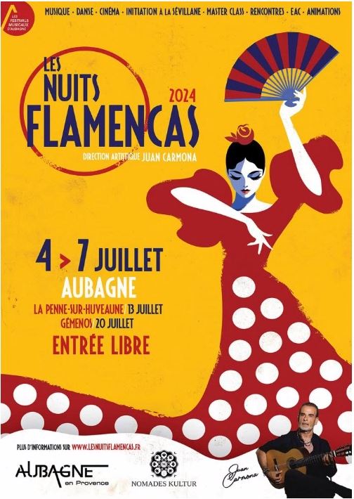 conespmarsella's tweet photo. Ya falta menos para el festival "Les Nuits Flamencas" que tendrá lugar del 4 al 7 de julio en Aubagne, el 13 de julio en la Penne sur Huveaune y el 20 de julio en Gemenos.
El programa completo esta aquí  ↩️

https://t.co/A9YssDyC7w https://t.co/5UDSmuFMxK