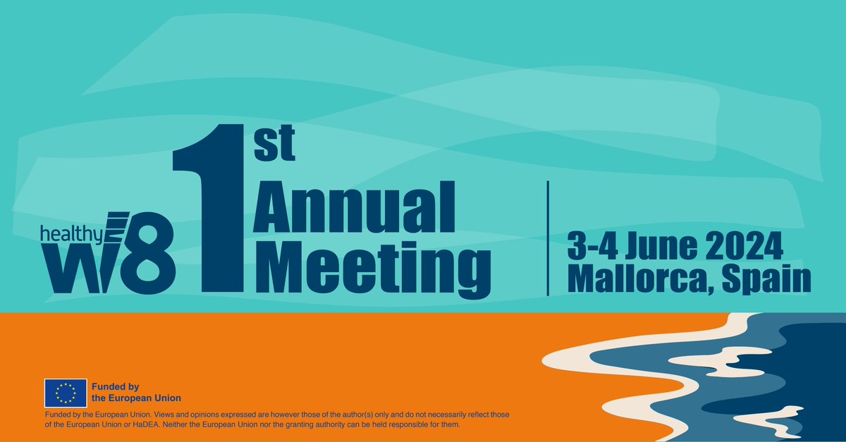 HealthyW8_HE's tweet photo. 🚀 Exciting times! The @HealthyW8_HE consortium is gathering today in beautiful Palma de #Mallorca for our 1st Annual Meeting! 🏝️
Partners from across #Europe are uniting to share insights and drive forward our mission for a healthier future and effective #obesity prevention💡 https://t.co/9XsjE2HlJf