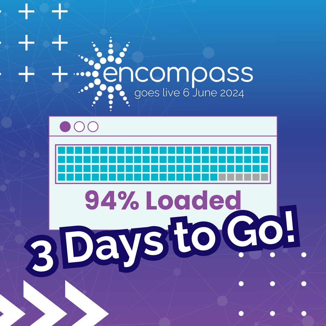 Here, did you know encompass goes live here this week?

3 days to go. 

#encompassNI