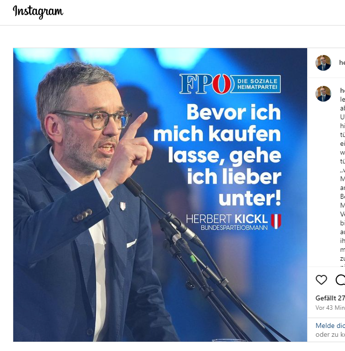 Die selbsternannte Volkskanzler-Karikatur Kickl verhöhnt die tausenden Opfer der aktuellen Hochwasserkatastrophe. #fpö