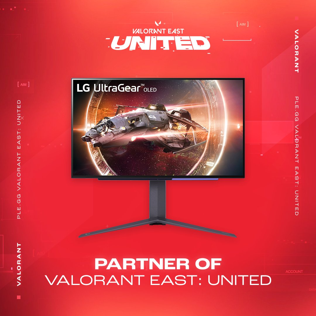 Let's keep playing with LG! 😎

We are pleased to announce that the partner of the VALORANT EAST: UNITED Split 2 remains @LGPolska!