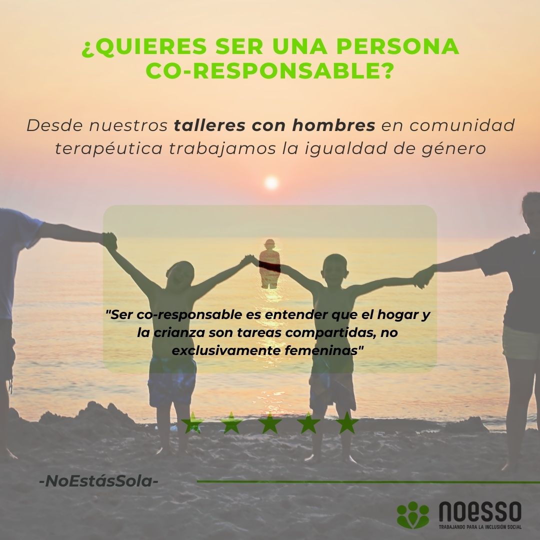 aNOESSO's tweet photo. 💪❗ Has practicado la #corresponsabilidad ❓❗
💥Es el reparto igualitario de responsabilidades en el trabajo, en el hogar o en la crianza.
💯⚡Te sumas a ser #corresponsable ❓❓
#NoEstásSola #Igualdaddegénero #Adicciones #SaludMental #Mujeresyadicciones #hombresyadicciones https://t.co/hAVwBMOr50