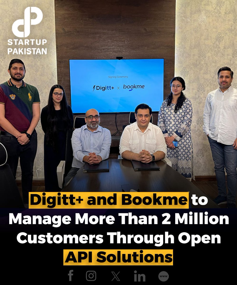 PakStartup's tweet photo. Digitt+, an innovative electronic money institution, is thrilled to announce a strategic partnership with https://t.co/cT5dF5h6No, the largest digital ticketing platform in Pakistan.
Read More : https://t.co/nvCLNV08EN
#Digitt #Bookme #partnership #digital #Pakistan https://t.co/9MCbKYvDOM
