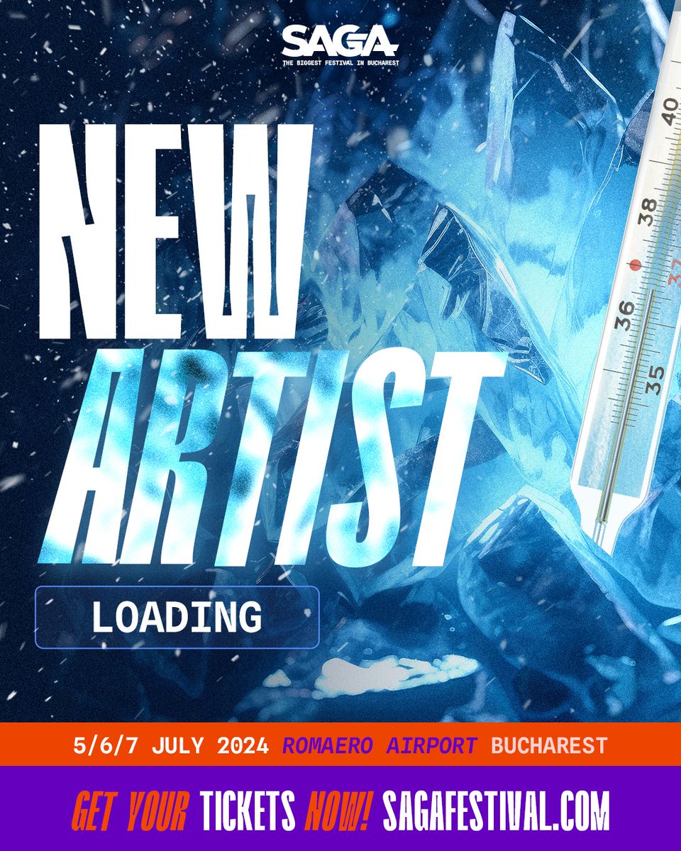 🥶 Things will change in a few hours! 🕖
Set your clocks, ravers, 7:00 PM! #WeAreSAGA