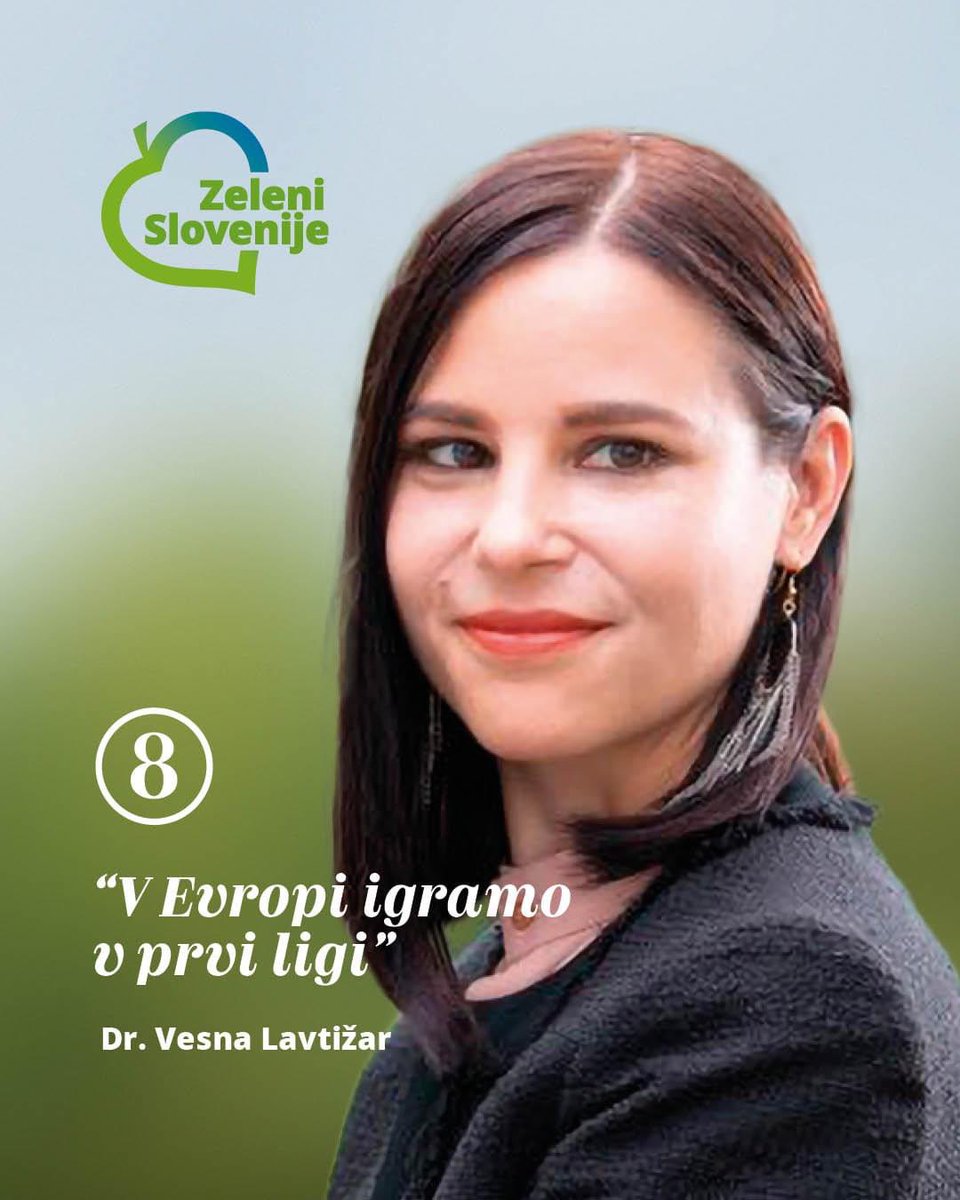 Krožno gospodarstvo in trajnostni razvoj sta prihodnost Evrope. 

Dr. Vesna Lavtižar

V Evropi igramo v prvi ligi!

#ZeleniSlovenije #EUvolitve24