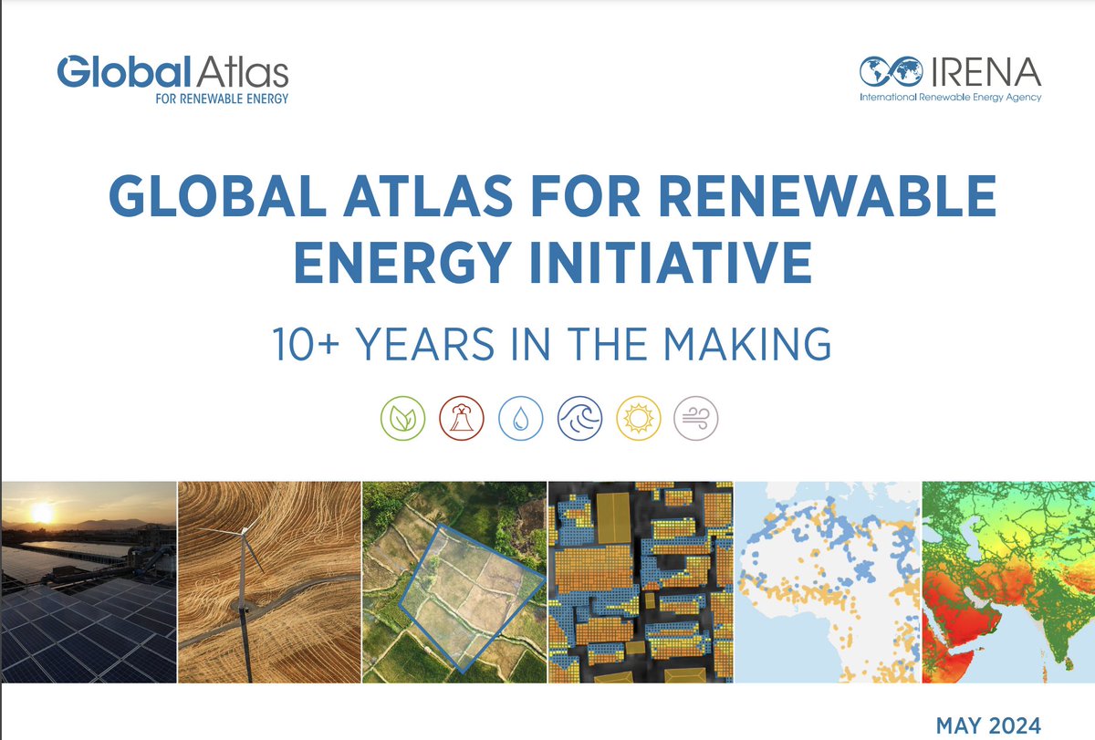 IRENA's tweet image. 🌐Since its inception in 2012, @IRENA Global Atlas for #RenewableEnergy Initiative assists policy makers, project developers, investors &amp;amp; the global community by providing data, online tools, and technical assistance to map investment opportunities for deployment of  renewable…